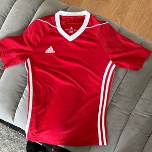 Adidas kids climacool Red Performance Jersey, size 9-10